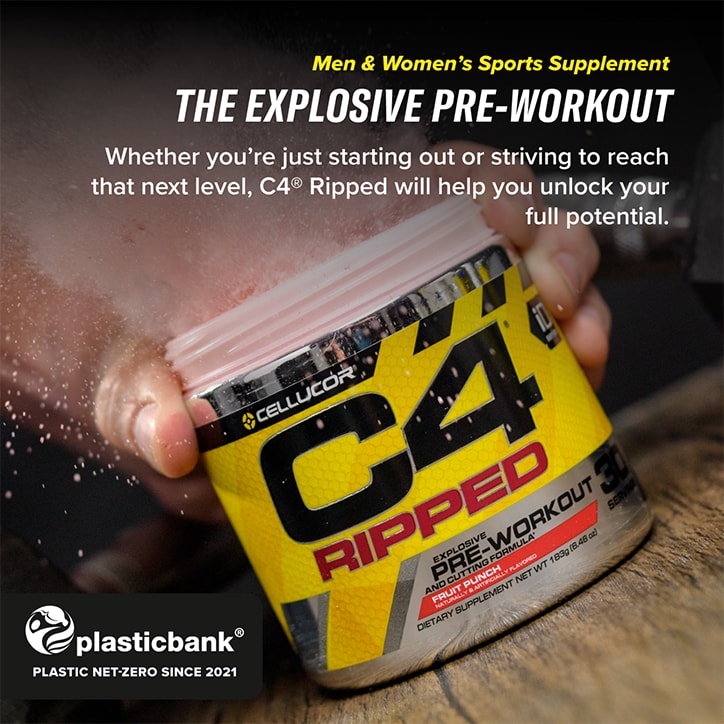 Cellucor C4 Ripped Pre-Workout Tropical Punch 165g image 6
