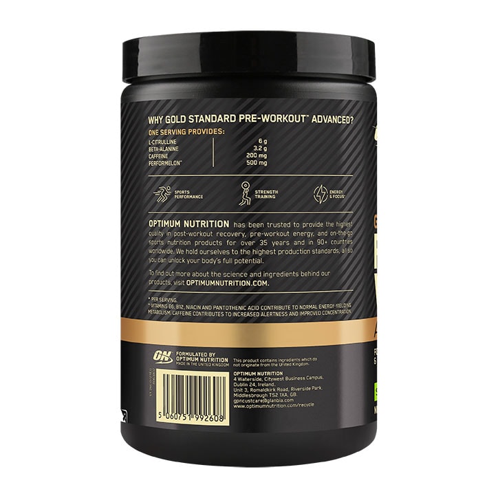 Optimum Nutrition Gold Standard Pre-Workout Advanced Sour Gummy 420g image 2