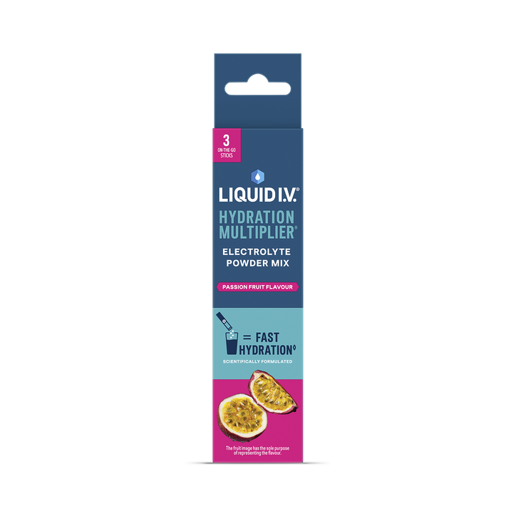 Liquid I.V. Hydration Electrolyte Powder Mix Passion Fruit 3 Sachets