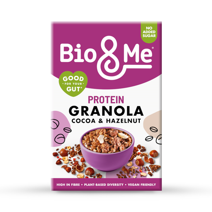 Bio & Me Cocoa & Hazelnut Protein Gut-Loving Granola 360g image 1