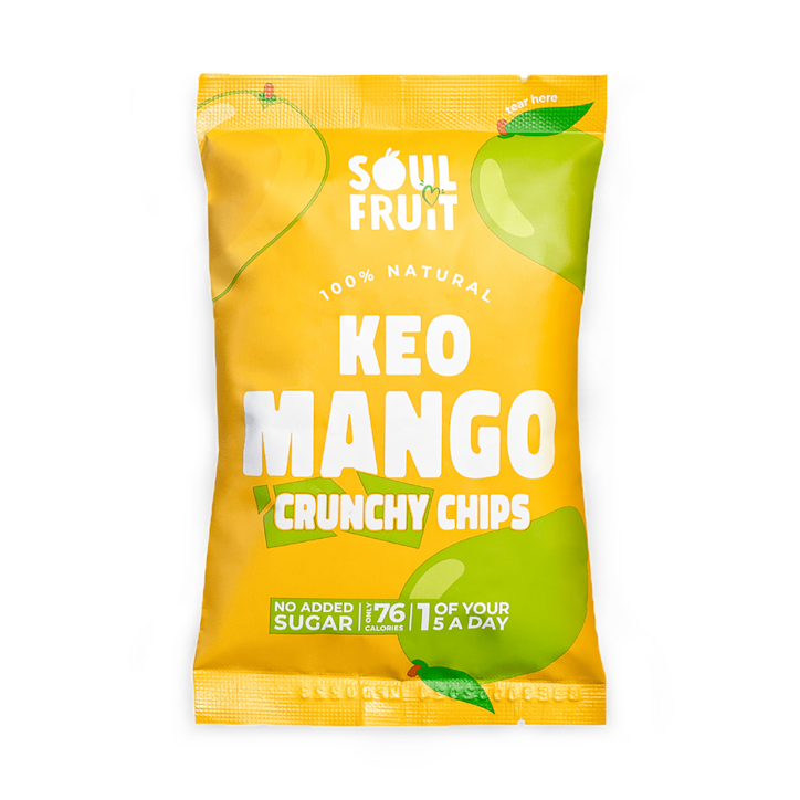 Soul Fruit Crunchy Dried Mango Chips 20g image 1