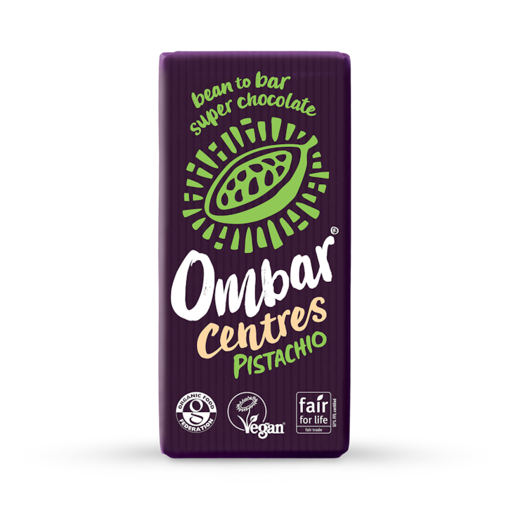 Ombar Centres Pistachio Chocolate Bar 70g image 1