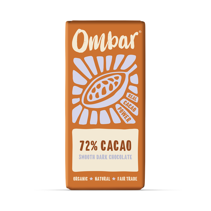 Ombar 72% Cacao Chocolate Bar 70g