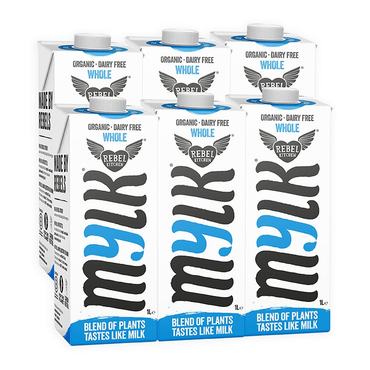 Rebel Kitchen 100% Dairy Free Whole Mylk 6x 1L image 1