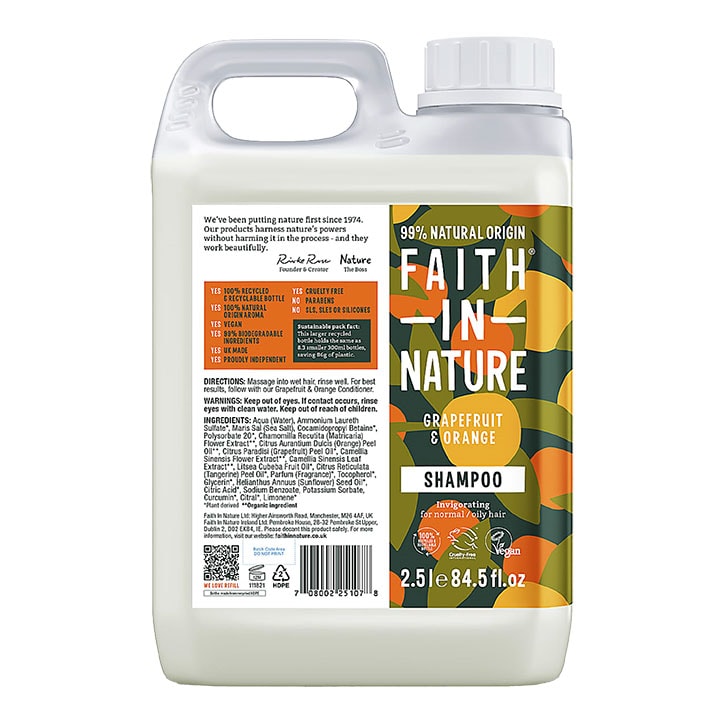 Faith in Nature Grapefruit & Orange Shampoo 2.5L-1