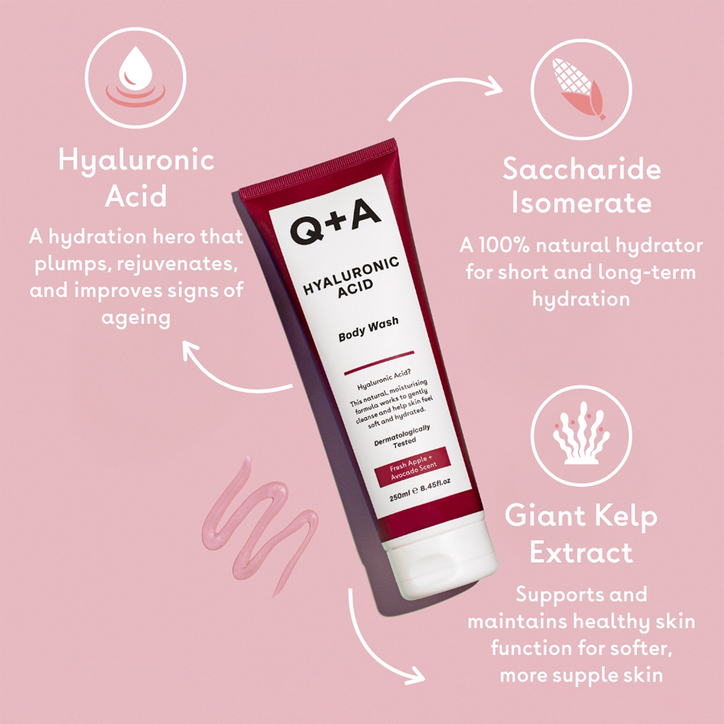 Q+A Hyaluronic Acid Body Wash 250ml image 3