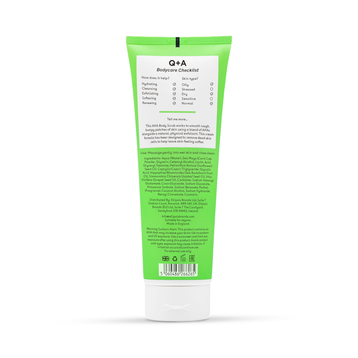 Q+A AHA Exfoliator Body Scrub 250ml image 2
