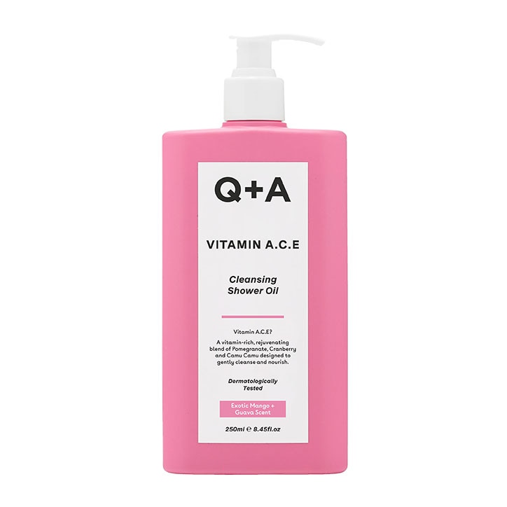 Q+A Vitamin A.C.E Cleansing Shower Oil 250ml-1