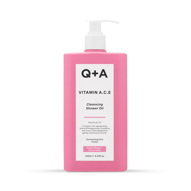 Q+A Vitamin A.C.E Cleansing Shower Oil 250ml image 1