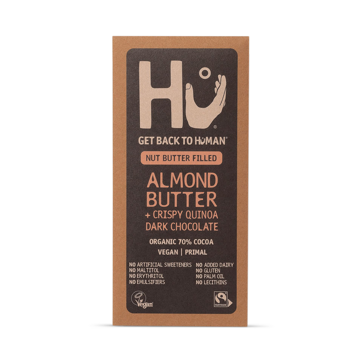 Hu Almond Butter + Crispy Quinoa Dark Chocolate Bar 60g