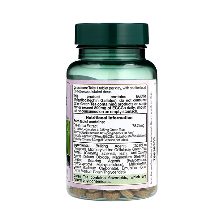 Nature's Garden Green Tea 315mg 100 Tablets image 2