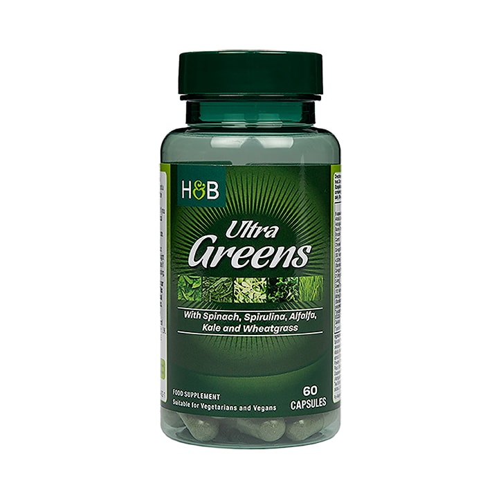 Holland & Barrett Super Greens 60 Capsules image 1