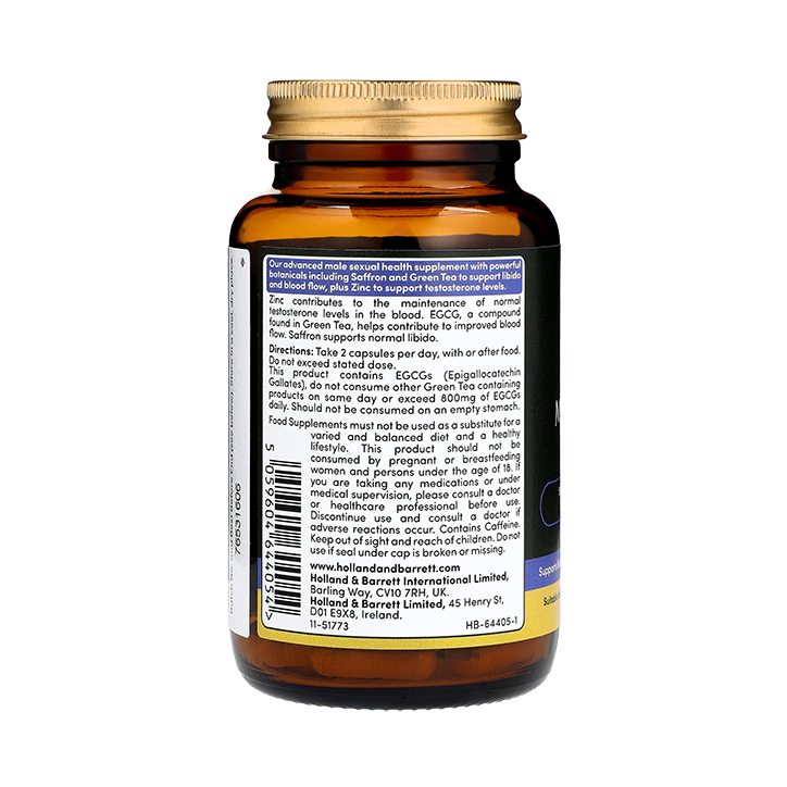 Pro Hard Gold Male Enhancement Supplement – 60 Capsules, With Maca & Saw Palmetto