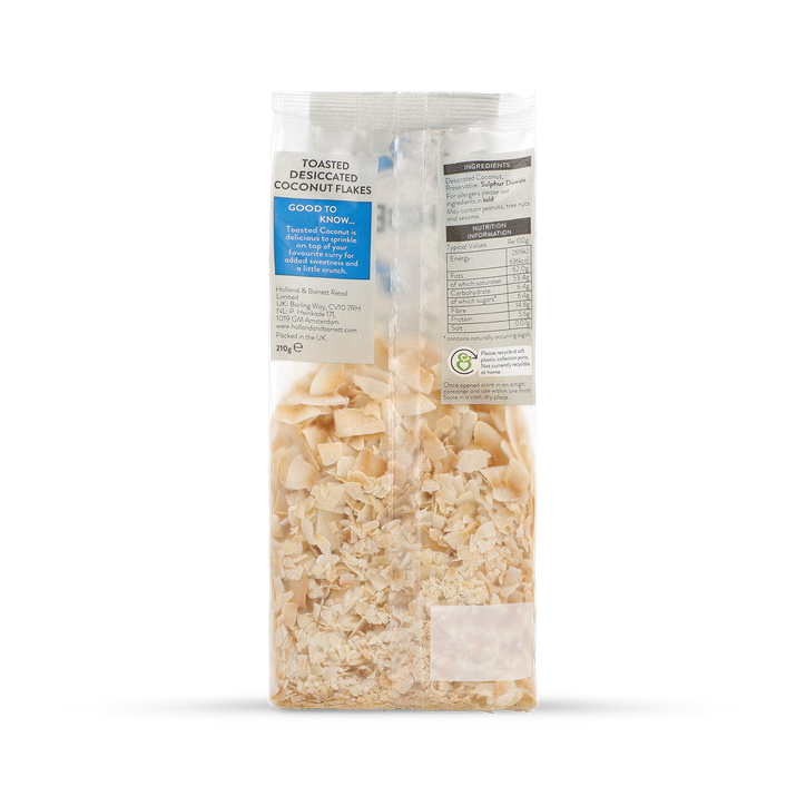 Holland & Barrett Toasted Coconut 210g image 2