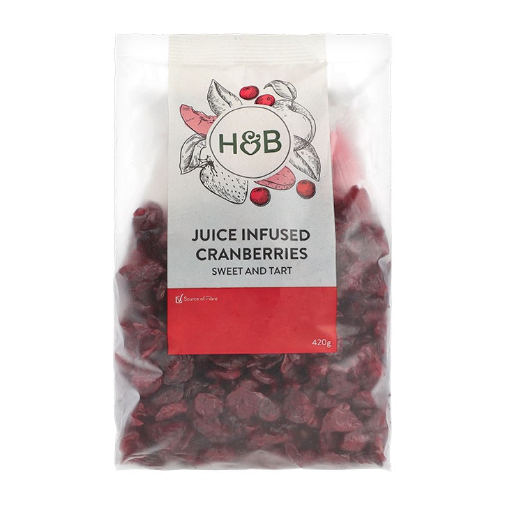 Holland & Barrett Juice Infused Cranberries 420g-1