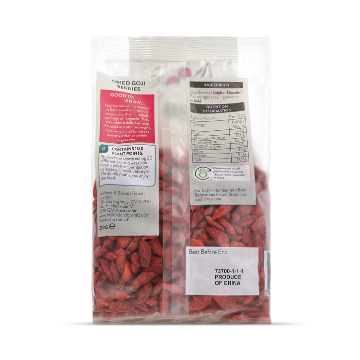 Holland & Barrett Goji Berries 210g image 2