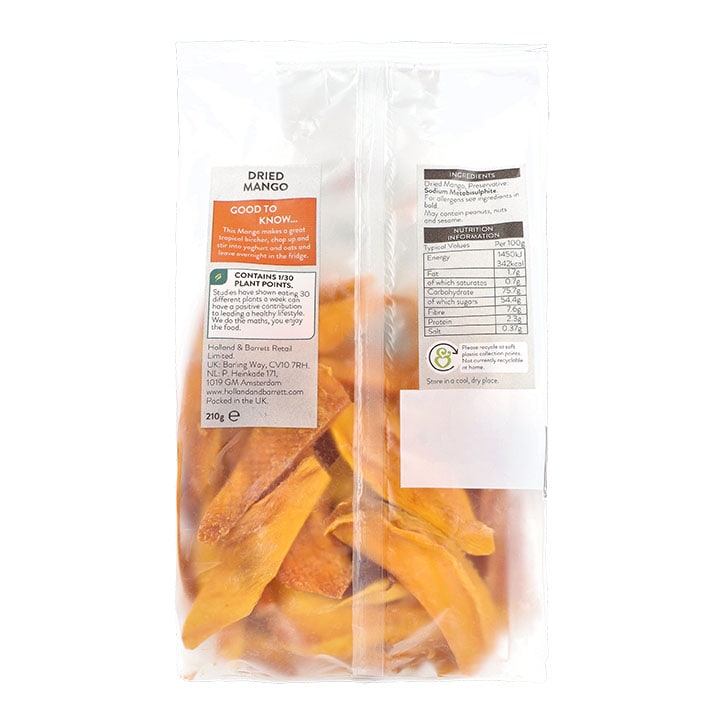 Holland & Barrett Dried Mango Slices 210g-2