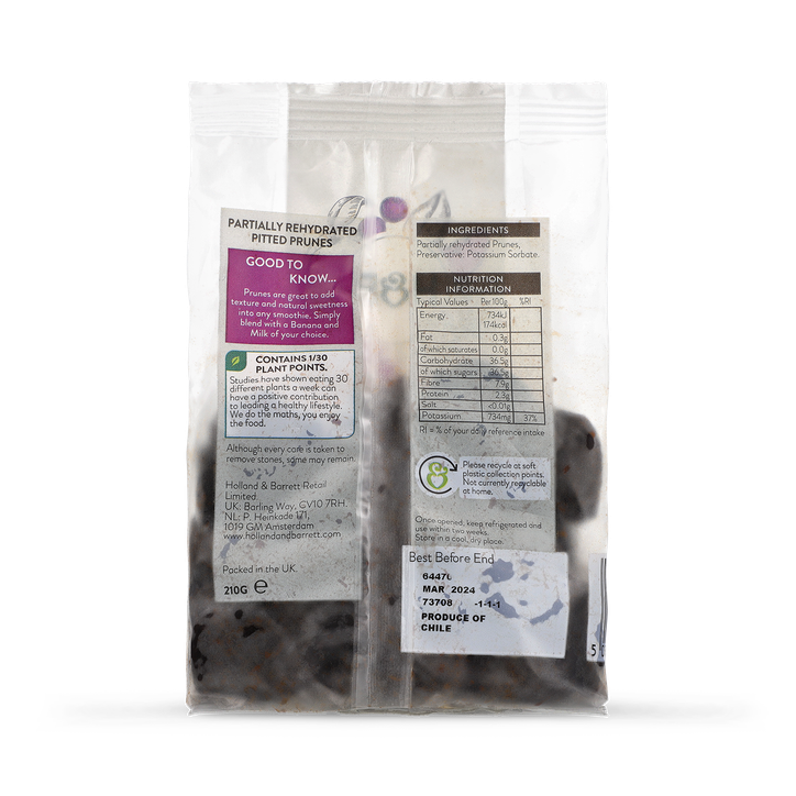 Holland & Barrett Soft Prunes 210g image 2