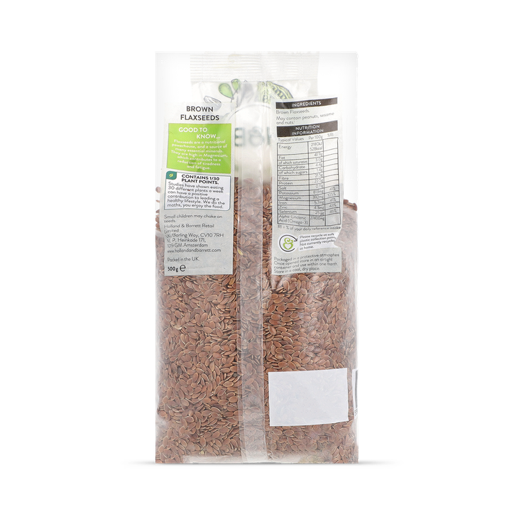 Holland & Barrett Brown Flaxseed 500g | H&B
