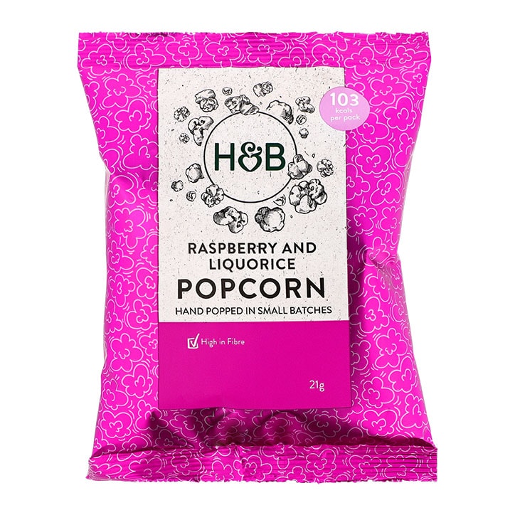 Holland & Barrett Popcorn Raspberry & Liquorice 21g