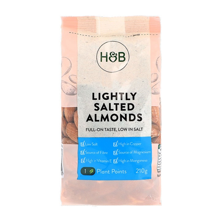 Holland & Barrett Lightly Salted Almonds 210g image 1