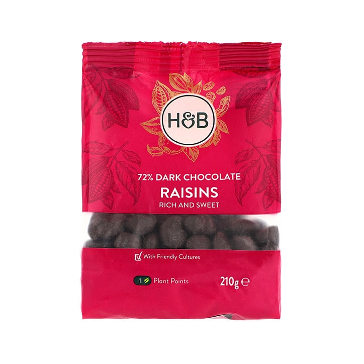 Holland & Barrett Dark Chocolate Raisins 210g-1