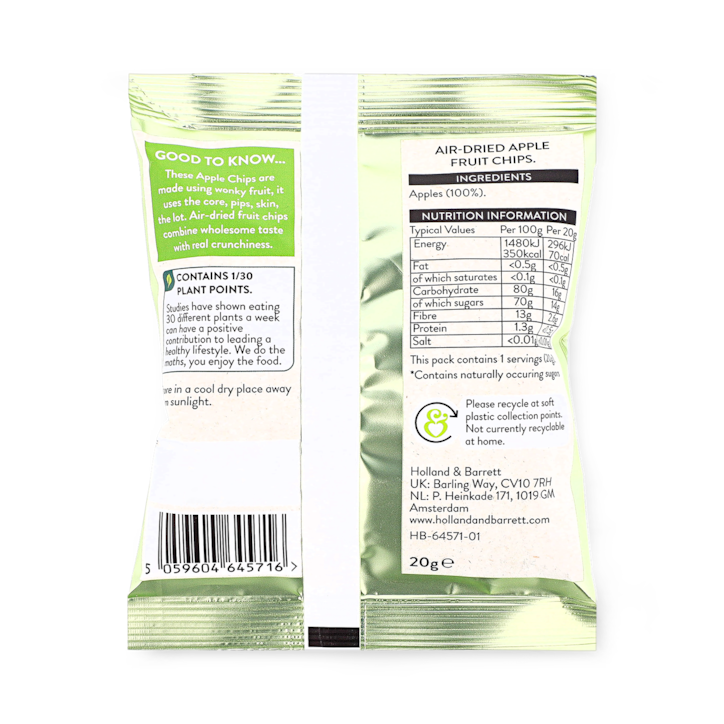 Holland & Barrett Apple Chips 20g image 2