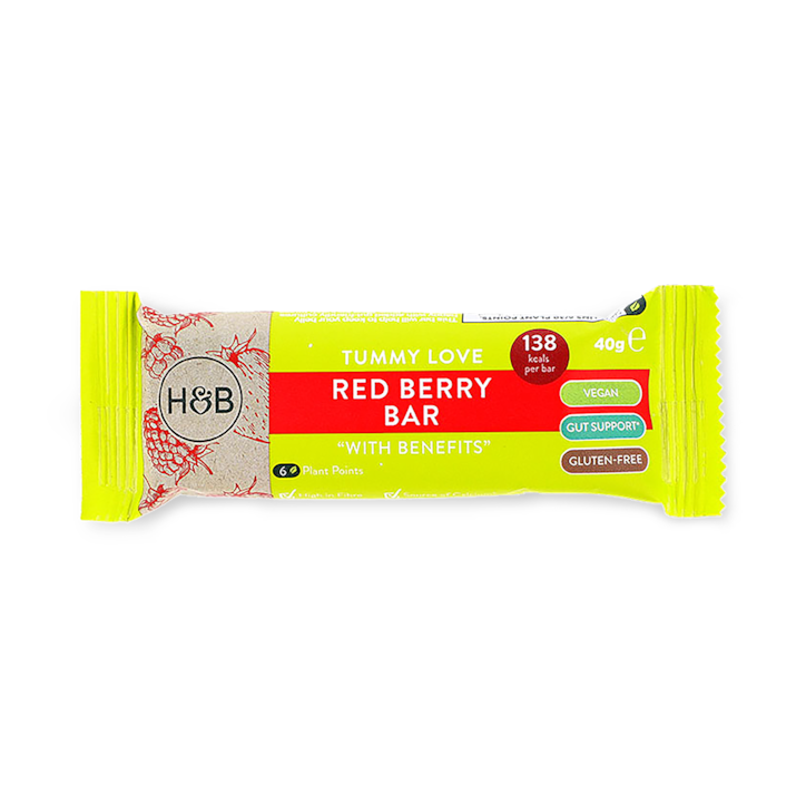 Holland & Barrett Tummy Love Red Berry Bar with Benefits 40g image 1