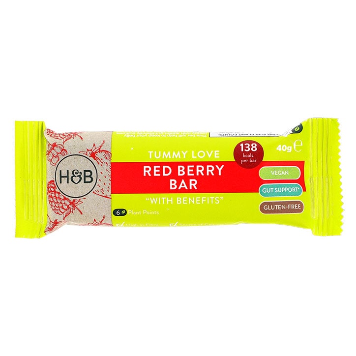 Holland & Barrett Tummy Love Red Berry Bar with Benefits 40g-2