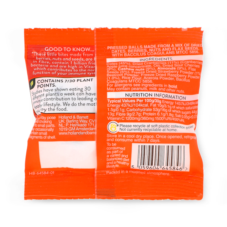 Holland & Barrett Berry Bites with Benefits 30g image 5