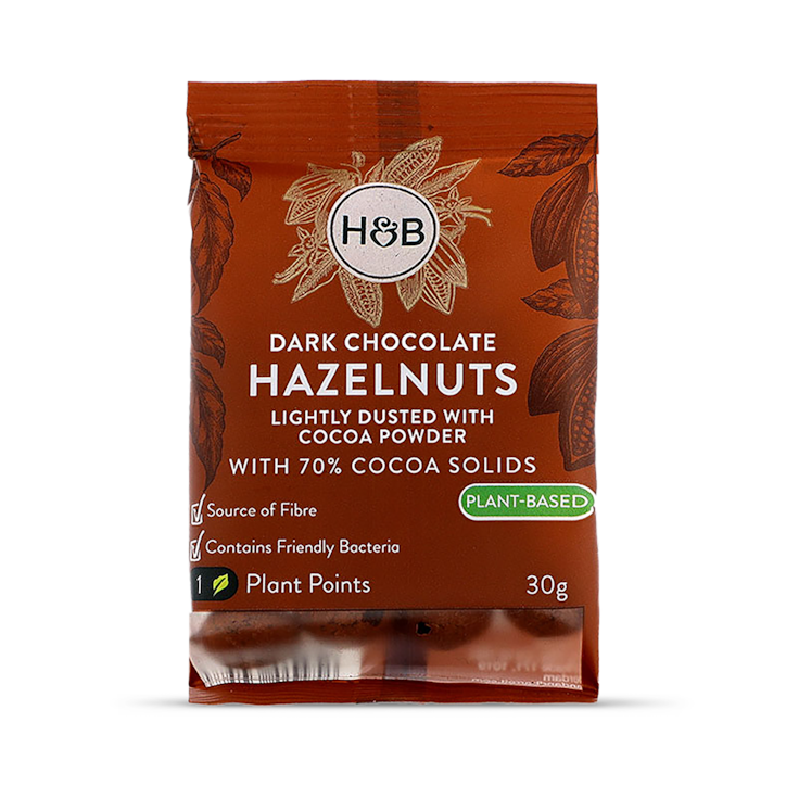 Holland & Barrett Dark Chocolate Hazelnuts 30g image 1