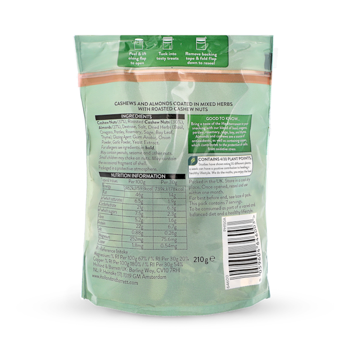 Holland & Barrett Pesto Cashews & Almonds 210g image 2