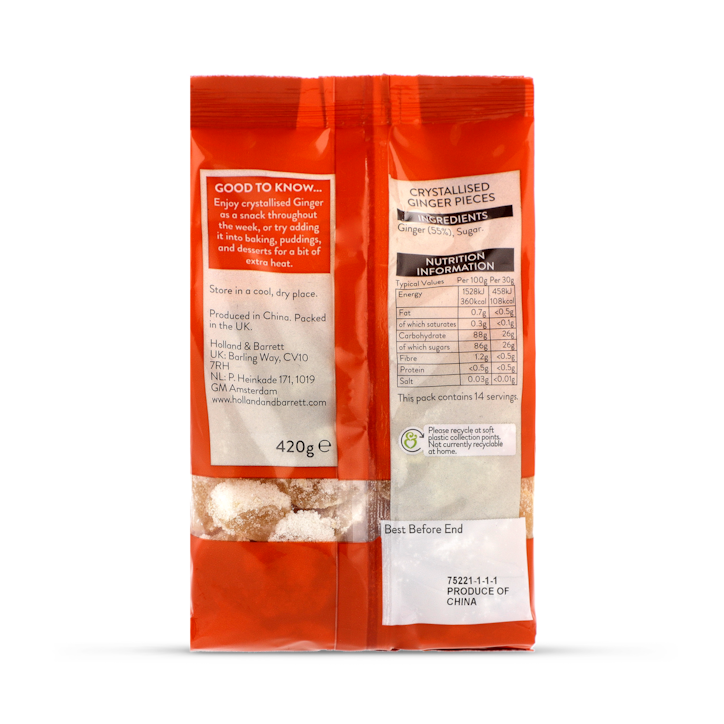 Holland & Barrett Crystallised Ginger 420g image 2