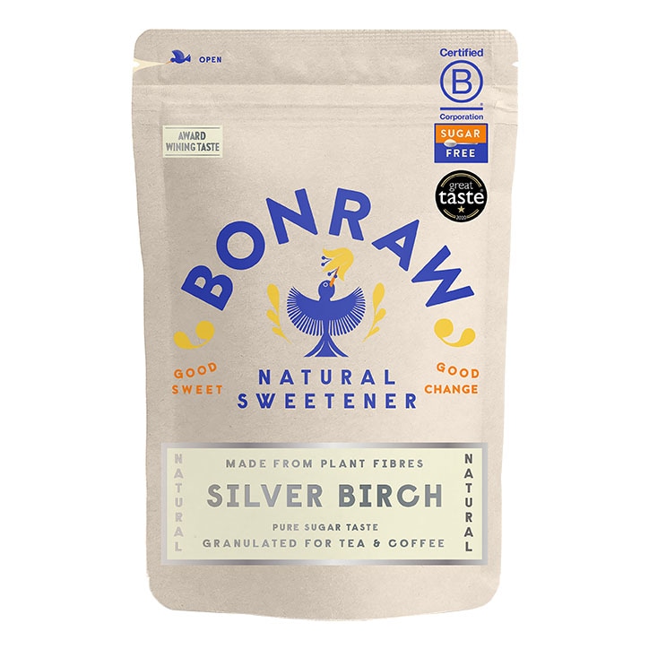 Bonraw Natural Sweetener Silver Birch Granulated 200g