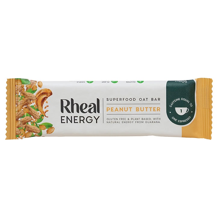 Rheal Superfoods Peanut Butter Energy Bar 50g image 1