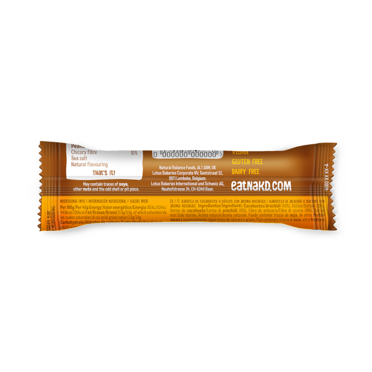 Nakd Peanut Butter Protein Bar 45g image 2