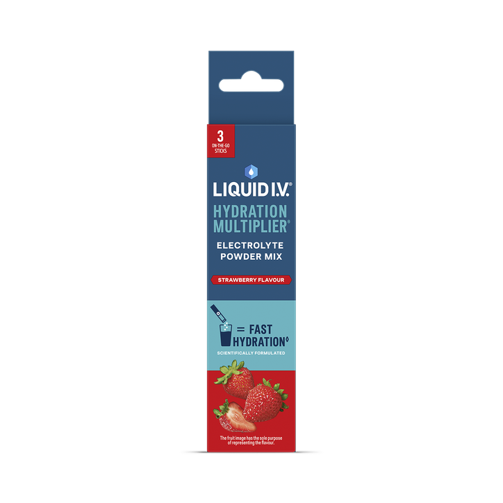 Liquid I.v Cream Hydration Electrolyte Powder Mix Strawberry Flavour 3 Sachets