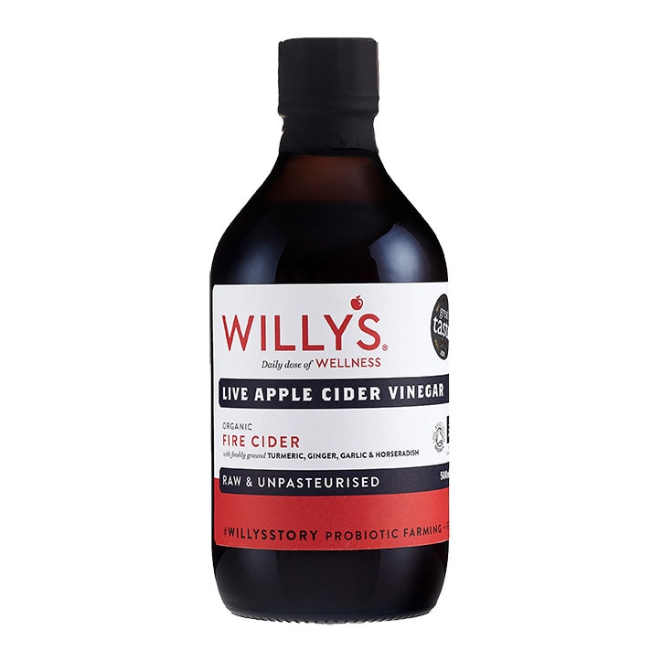 Willy's Organic Live Fire Apple Cider Vinegar 500ml-1