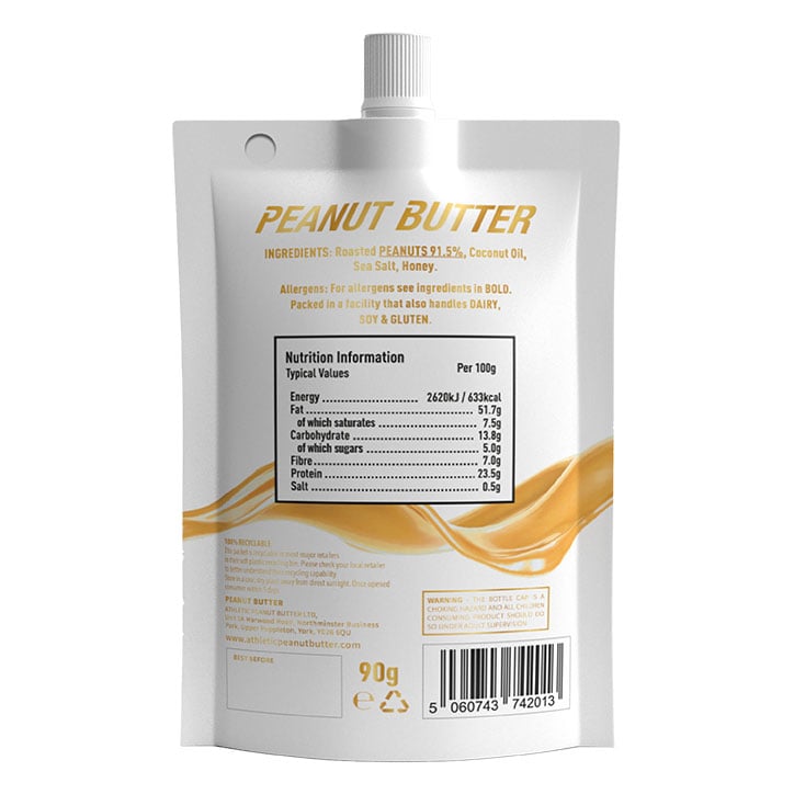 Athletic Peanut Butter Silky Smooth 90g