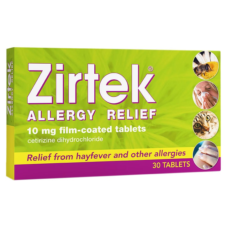 Zirtek Hayfever & Allergy Relief 10mg 30 Tablets image 1