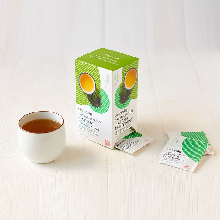 Clearspring Organic Japanese Matcha Mint, Green Tea 20 Tea Bags