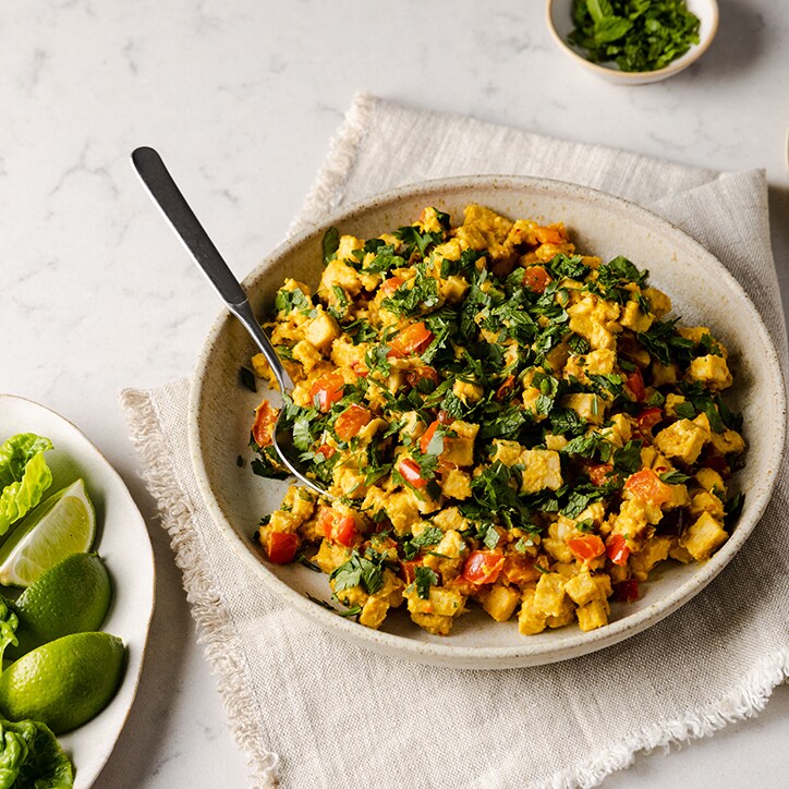 Organic curried tempeh pieces image 2