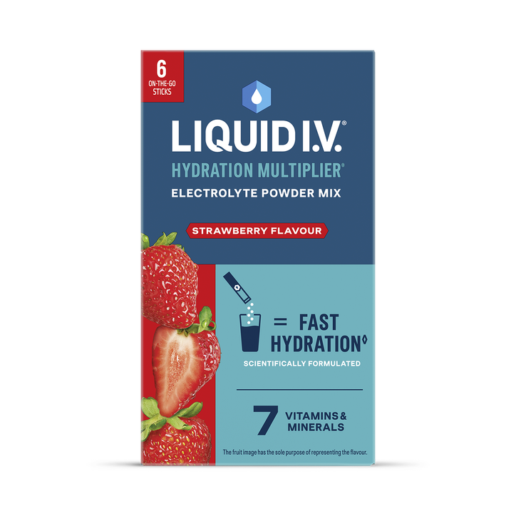Liquid I.V. Hydration Electrolyte Powder Mix Strawberry Flavour 6 Sachets