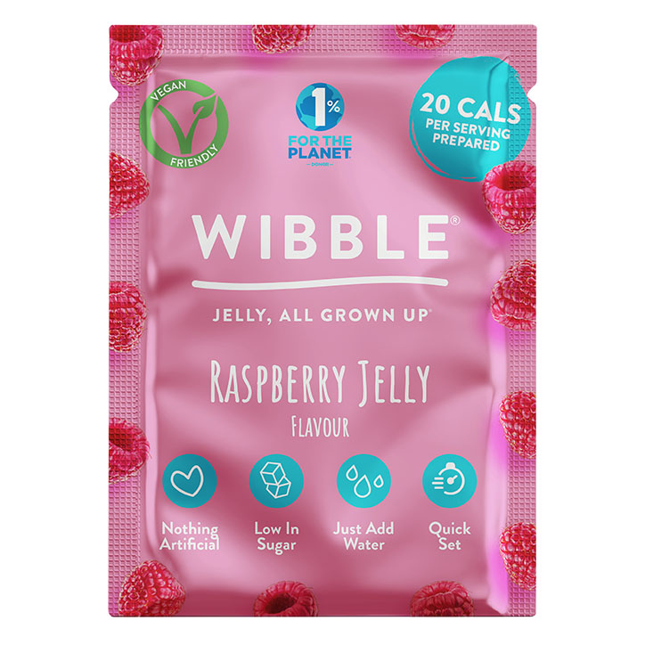 Wibble Raspberry Vegan Jelly Crystals 57g image 1