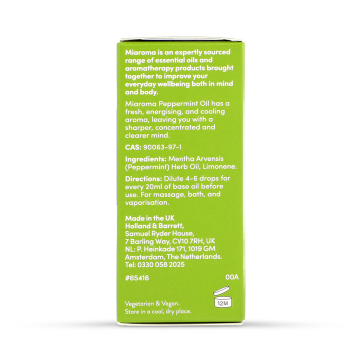 Miaroma Peppermint Pure Essential Oil 10ml image 2