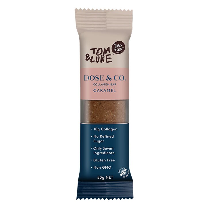 Tom & Luke Collagen Bar Caramel 50g image 1