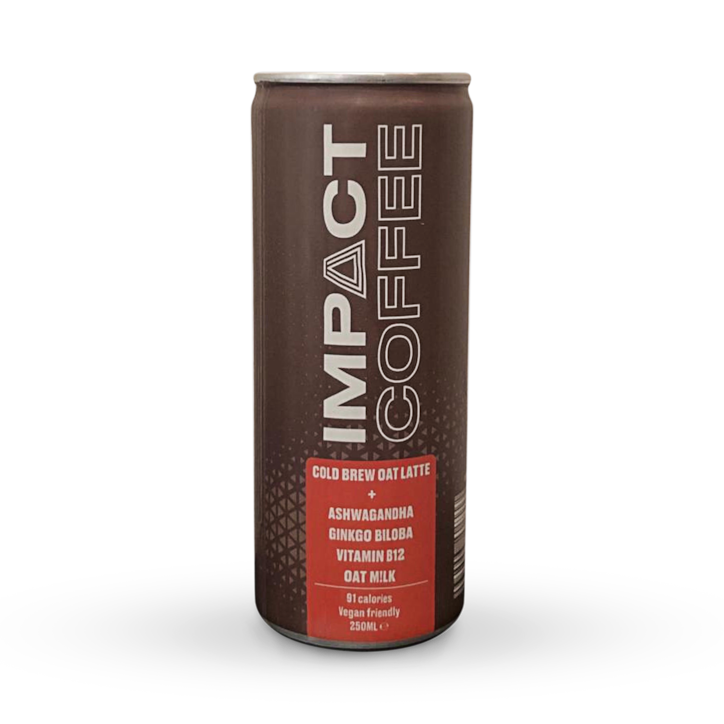 Impact Coffee Cold Brew Oat Latte (Ashwagandha, Ginkgo Biloba & Vitamin B12) 250ml image 1