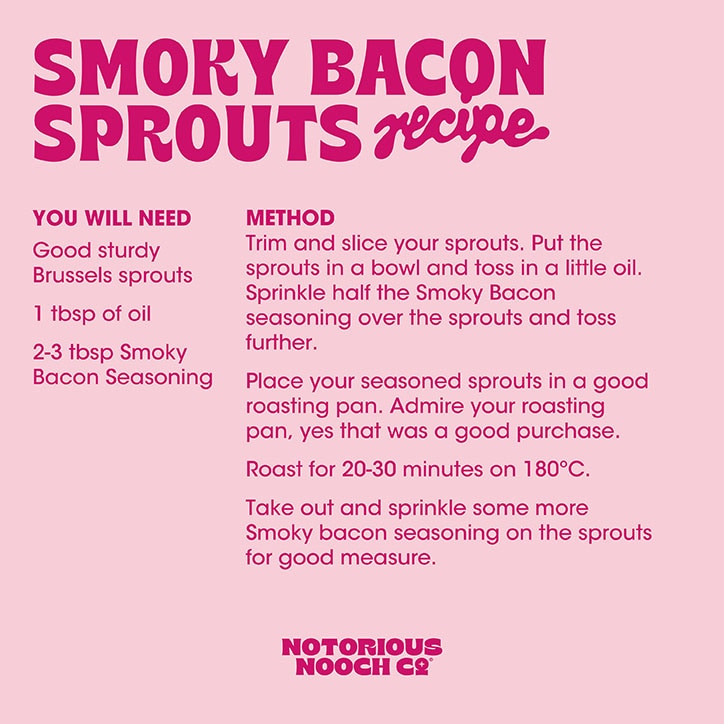 Notorious Nooch Smoky Bacon Yeast Flakes 80g