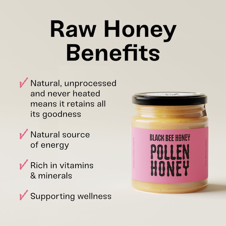 Black Bee British Pollen Honey Spread 227g image 3