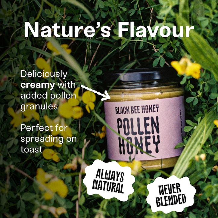 Black Bee British Pollen Honey Spread 227g image 4